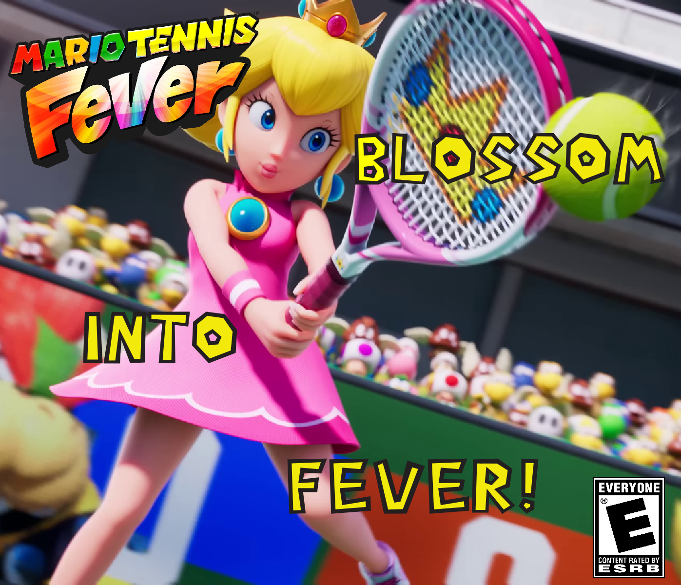 mario tenis fever poster ad