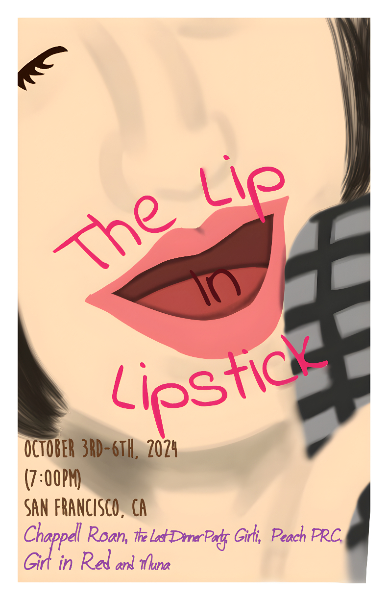 the lip in lipstick poster
